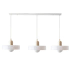 Adjustable contemporary ceiling lamp with three light points for kitchen and dining room