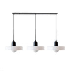 Adjustable contemporary ceiling lamp with three light points for kitchen and dining room