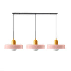 Adjustable contemporary ceiling lamp with three light points for kitchen and dining room