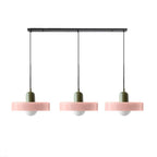 Adjustable contemporary ceiling lamp with three light points for kitchen and dining room