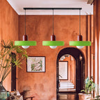 Adjustable contemporary ceiling lamp with three light points for kitchen and dining room