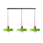 Adjustable contemporary ceiling lamp with three light points for kitchen and dining room
