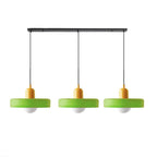 Adjustable contemporary ceiling lamp with three light points for kitchen and dining room