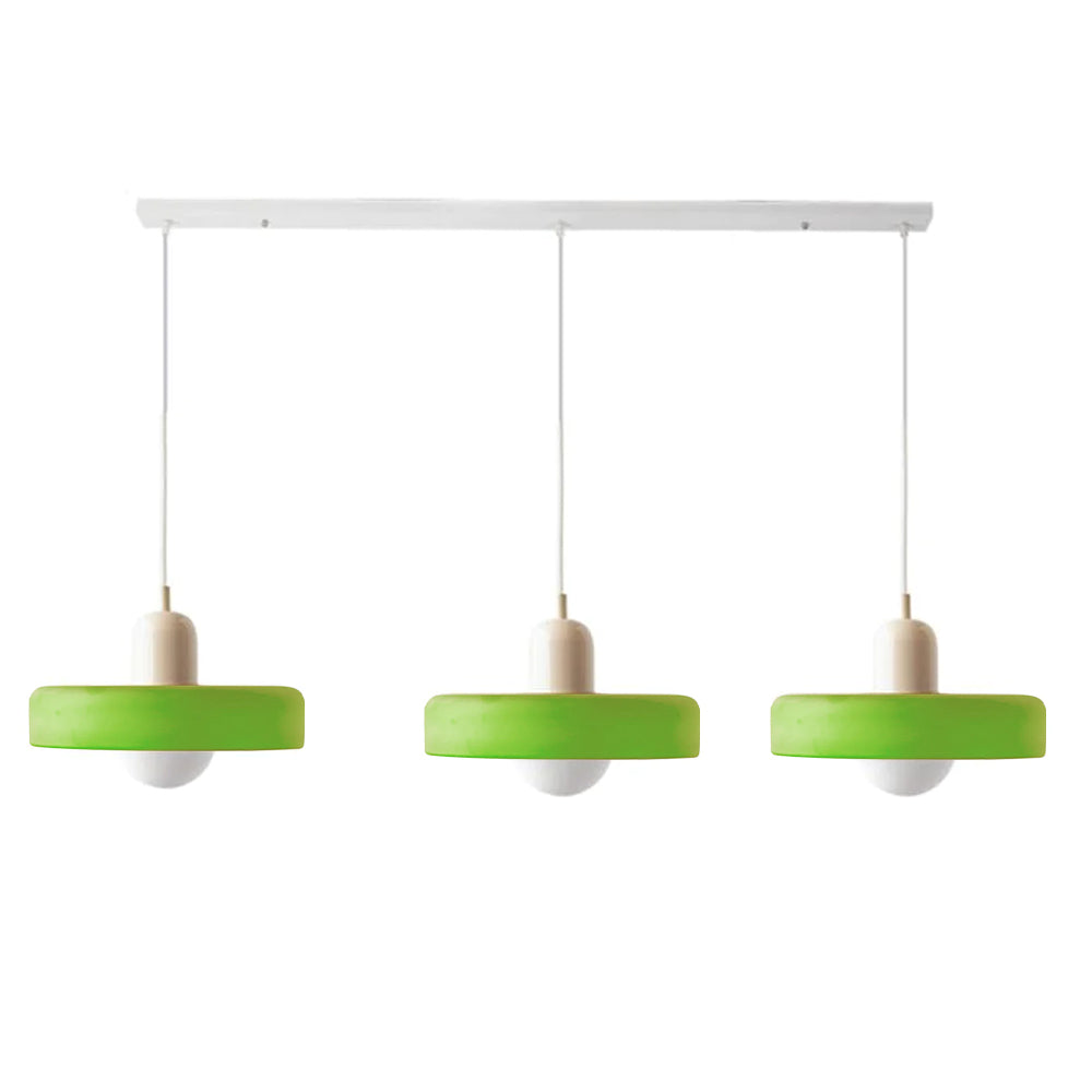 Adjustable contemporary ceiling lamp with three light points for kitchen and dining room