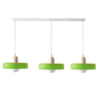 Adjustable contemporary ceiling lamp with three light points for kitchen and dining room