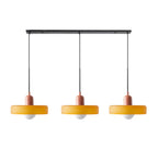 Adjustable contemporary ceiling lamp with three light points for kitchen and dining room