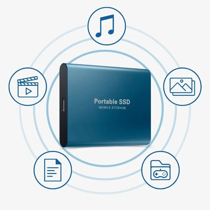 Disco SSD esterno compatto ed efficiente con trasferimento dati veloce