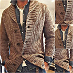 Giacca smart casual da uomo stile cardigan con colletto classico