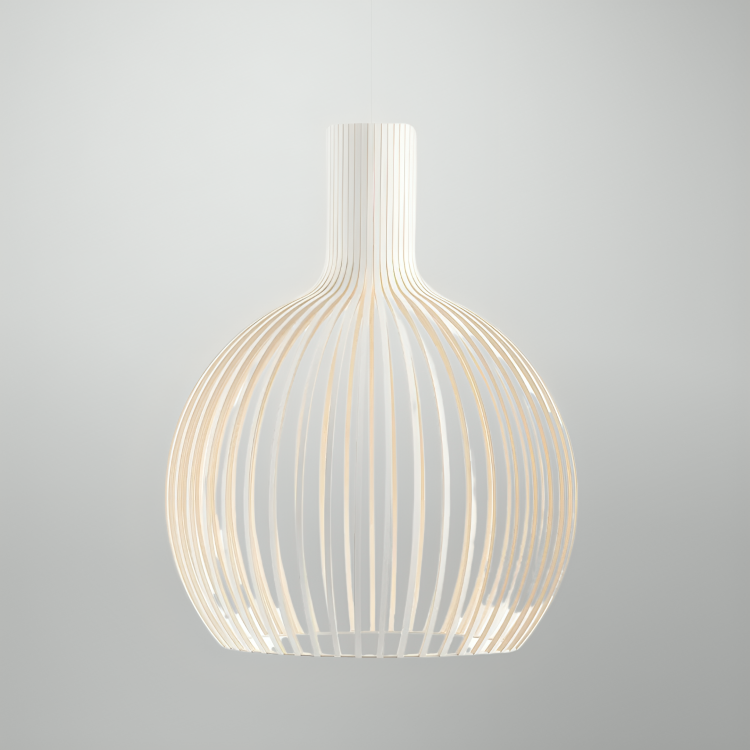 Elegancka Lampa Wisząca z Bambusa