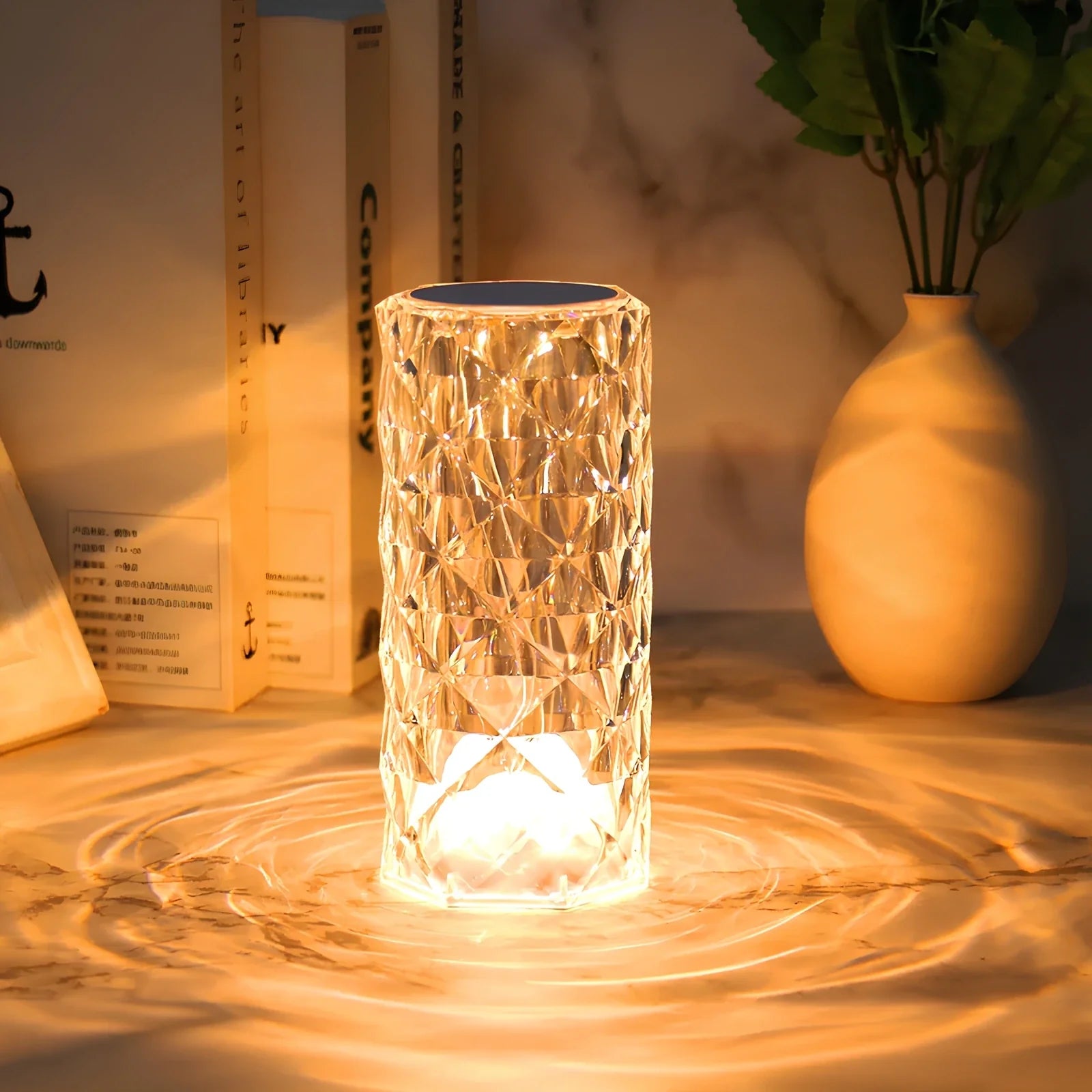 Nowoczesna lampa kryształowa z funkcją one touch