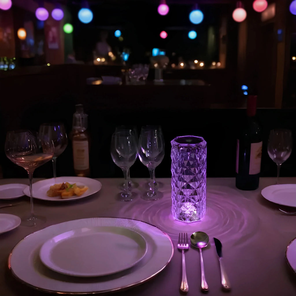 Rechargeable Color-Changing Table Lamp with Night Light and Remote Control