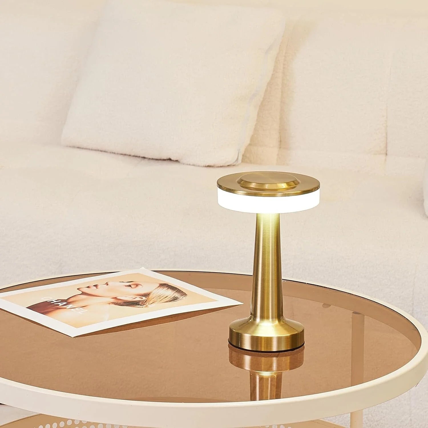 Klasyczny elegancka bezprzewodowa lampa stołowa