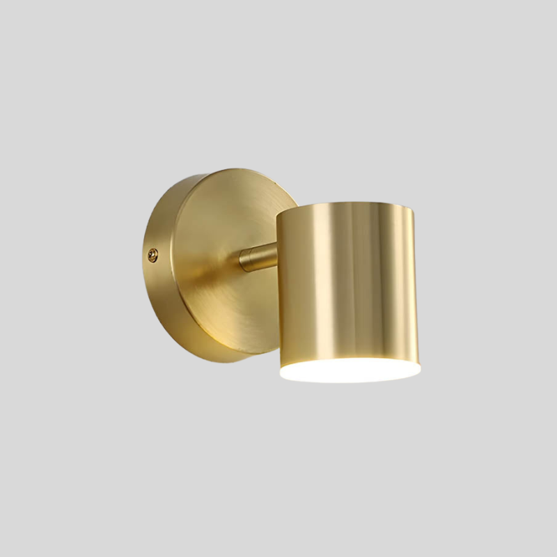 Lampada da parete minimalista scandinava in rame LED