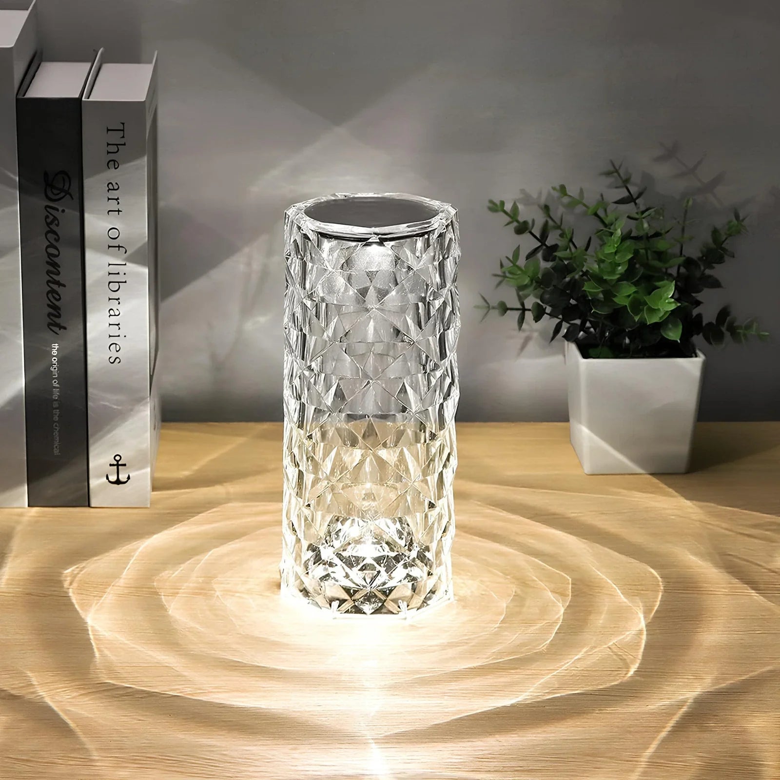 Elegancka lampa stołowa Crystal Touch