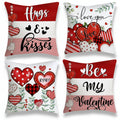 Lot de quatre housses de coussin pour la Saint-Valentin