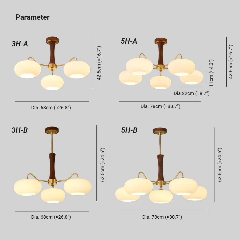 Luxuriöse Mid-Century-Deckenlampe aus Messing und Glas