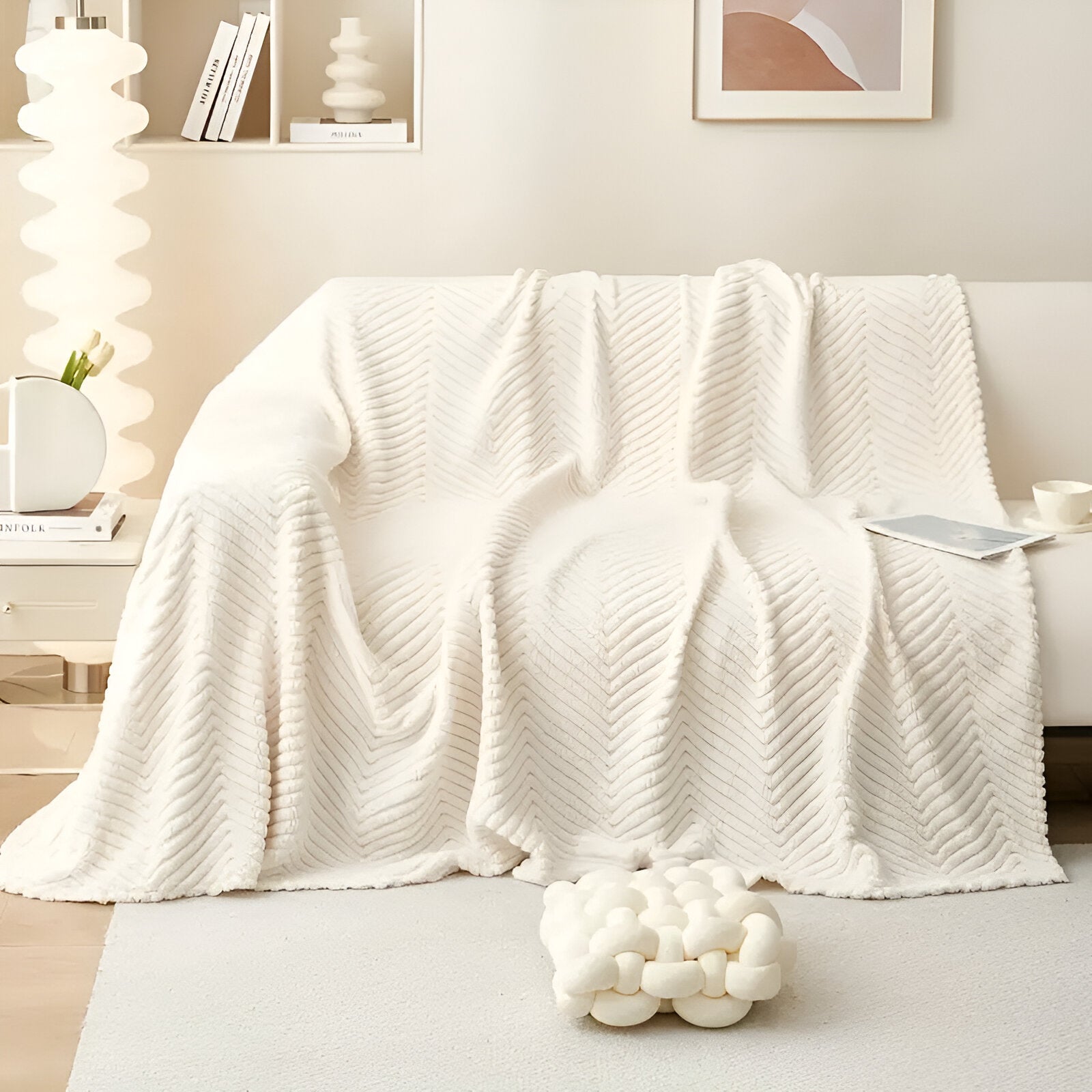 Luxuriöse geometrische flexible Schutzhülle für moderne Sofas