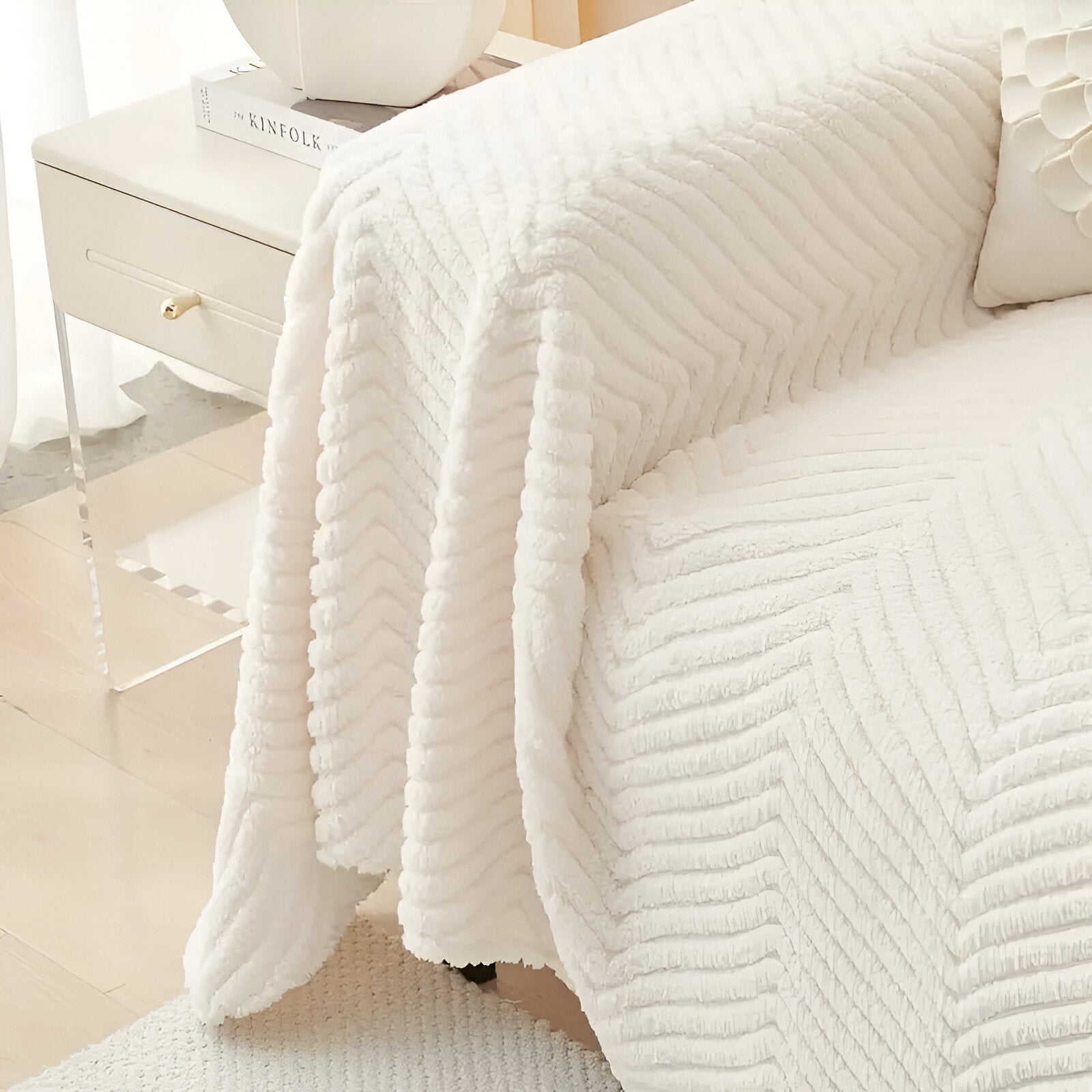 Luxuriöse geometrische flexible Schutzhülle für moderne Sofas