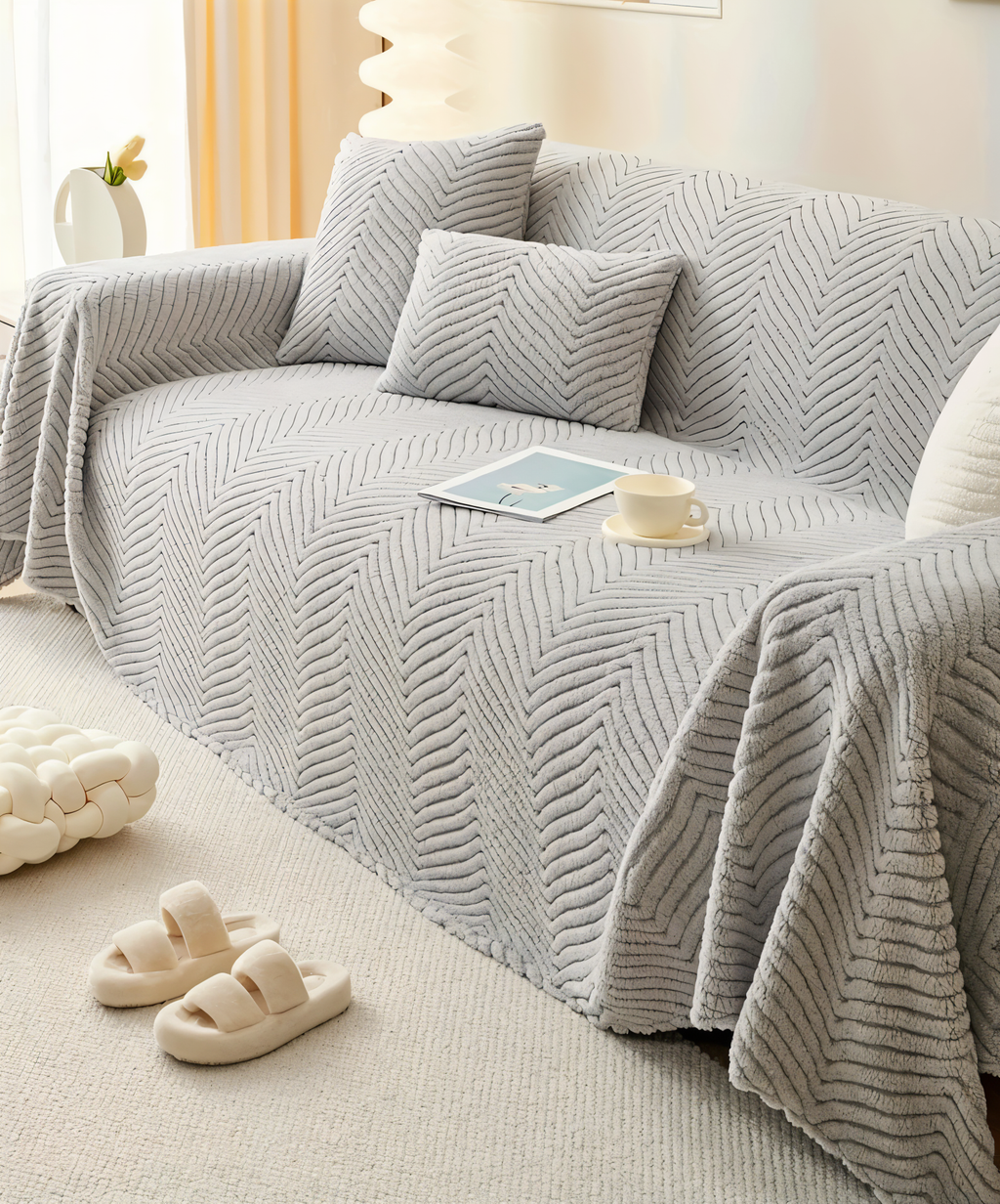 Modern flexible protective geometric sofa cover
