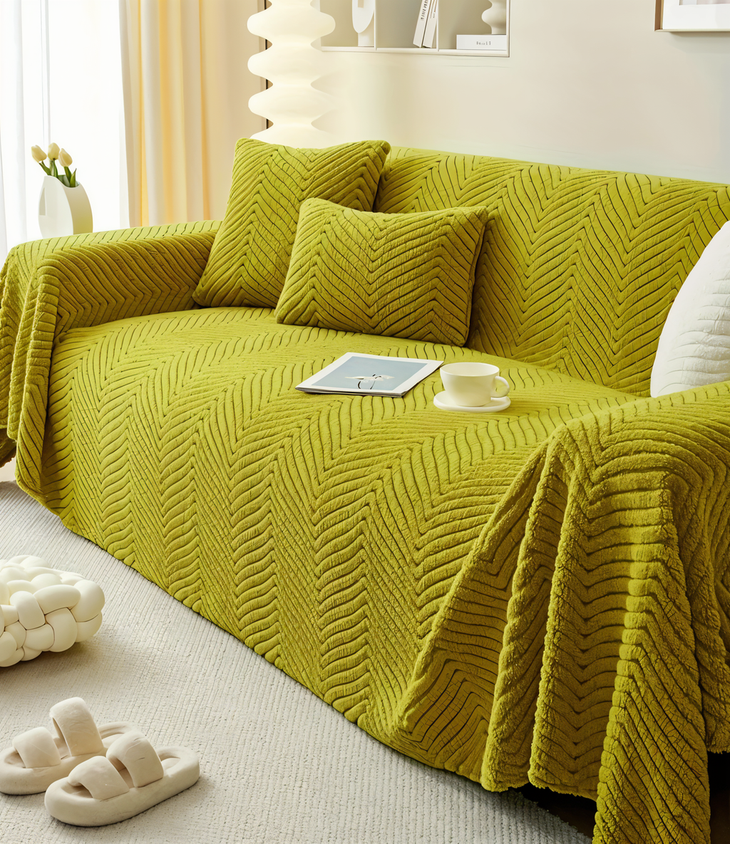 Modern flexible protective geometric sofa cover