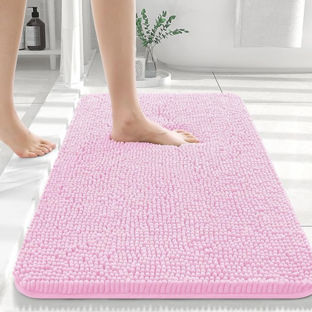 Tapis de salle de bains doux, chaleureux et à séchage rapide