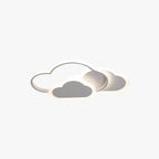 Lampe de plafond LED ronde en rose et blanc