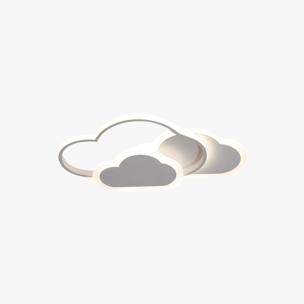 Lampe de plafond LED ronde en rose et blanc