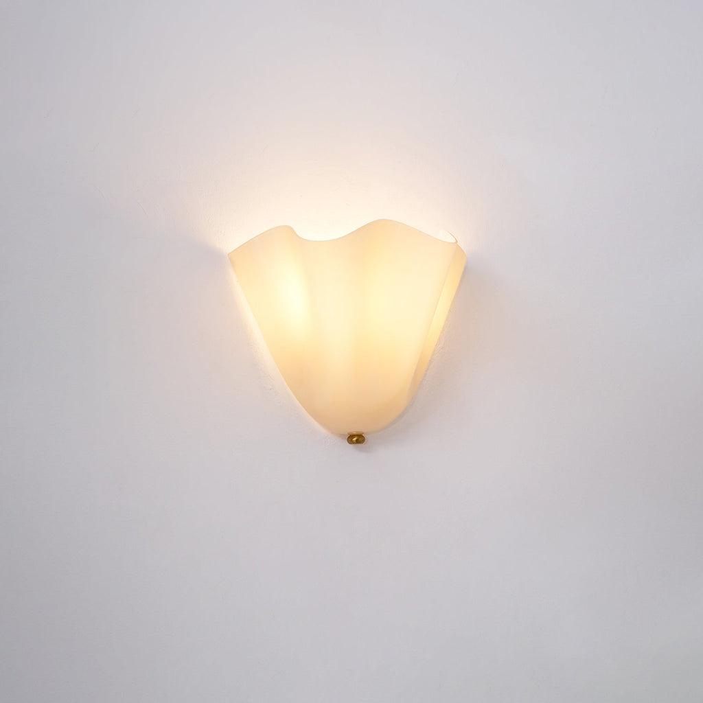 Zeitgenössische LED-Wandleuchte mit Blütenblatt-Design