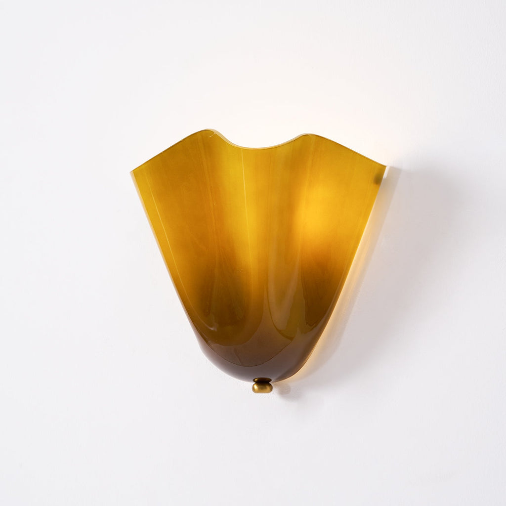 Zeitgenössische LED-Wandleuchte mit Blütenblatt-Design