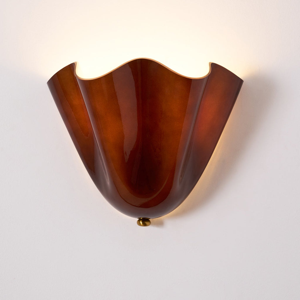 Zeitgenössische LED-Wandleuchte mit Blütenblatt-Design