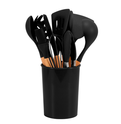 Utensili da cucina in silicone sicuri senza BPA – set da 12 pezzi