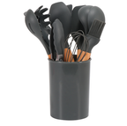 Utensili da cucina in silicone sicuri senza BPA – set da 12 pezzi