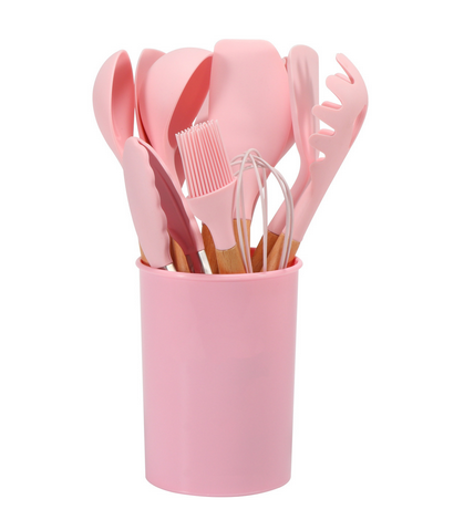 Ustensiles de cuisine en silicone sans BPA – lot de 12 pièces