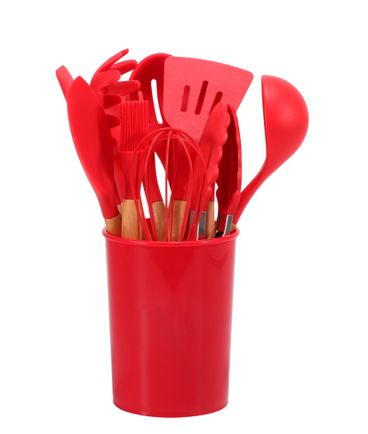 Safe silicone kitchen utensils without BPA – set of 12 pieces