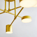 Elegante illuminazione da soffitto a sei teste con modalità colore regolabili