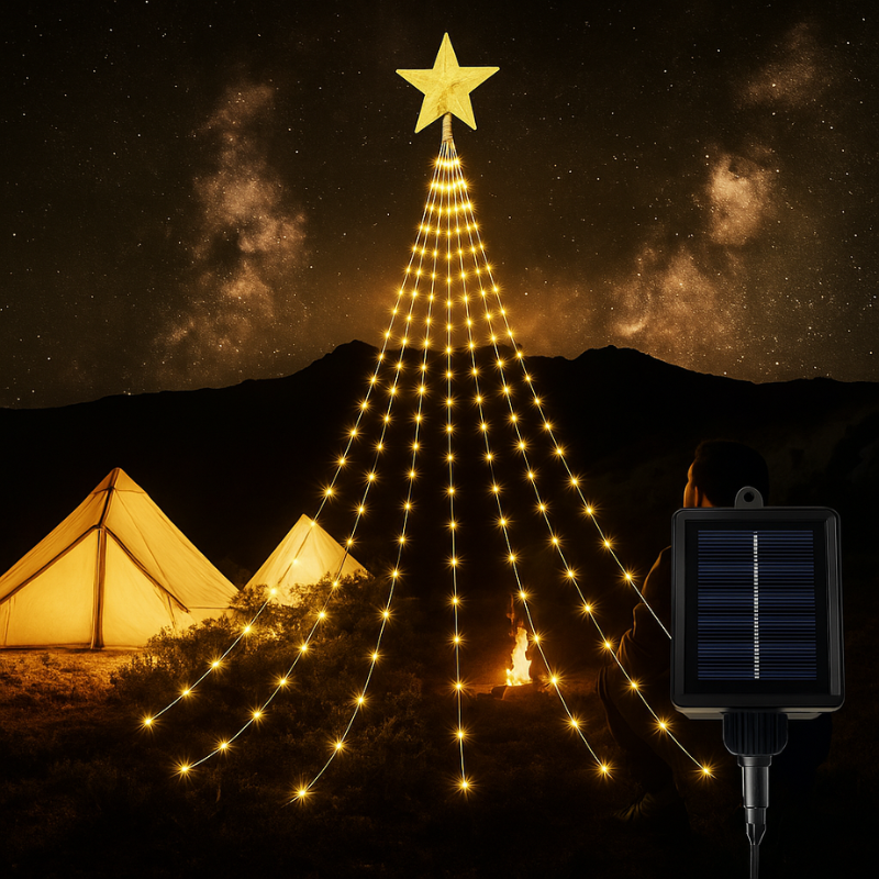 Świąteczna dekoracja promienny gwiezdna kaskada