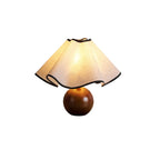 Skulpturale, wellenförmige Tischlampe für Innenräume