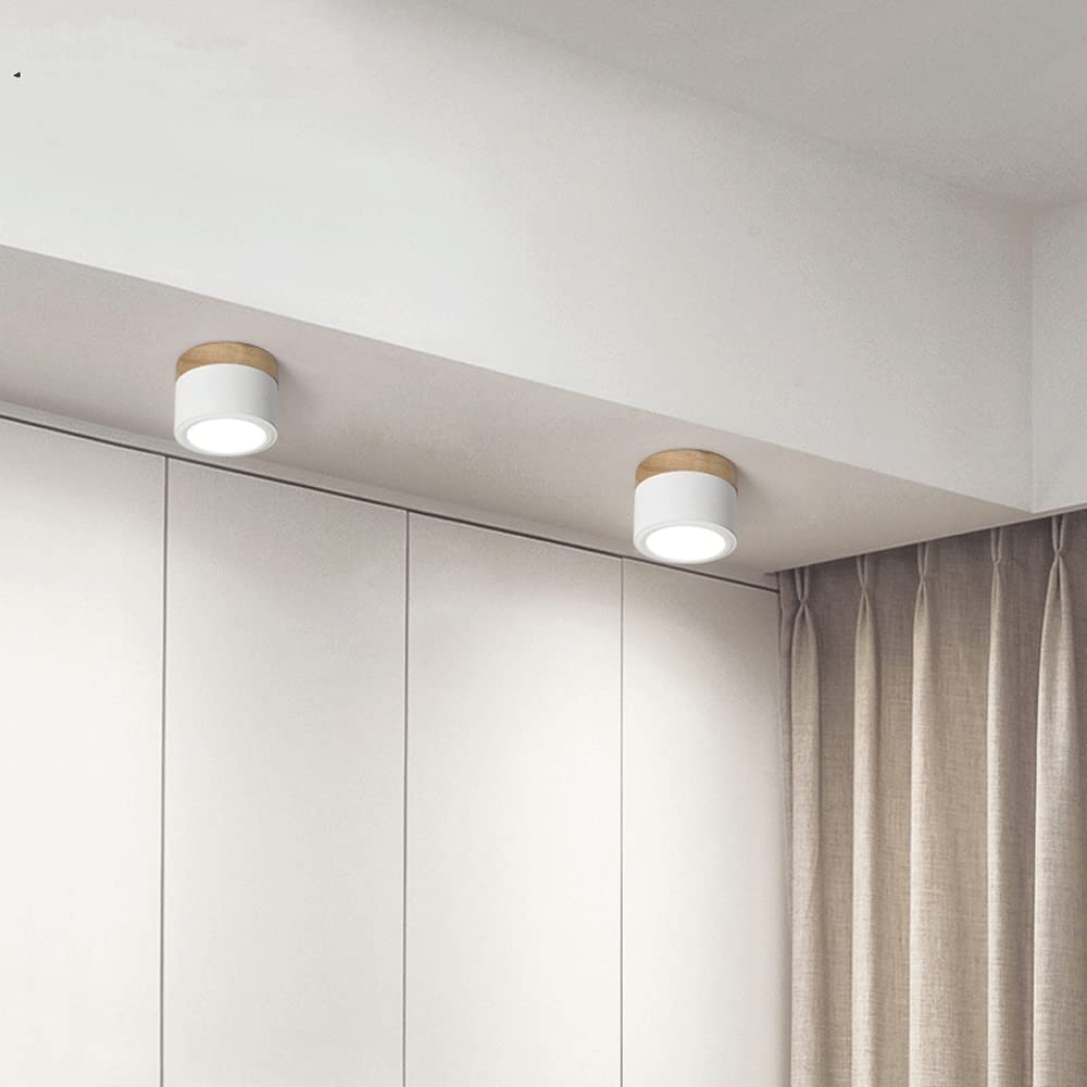 Nowoczesna lampa sufitowa LED cylindryczna typu plafon