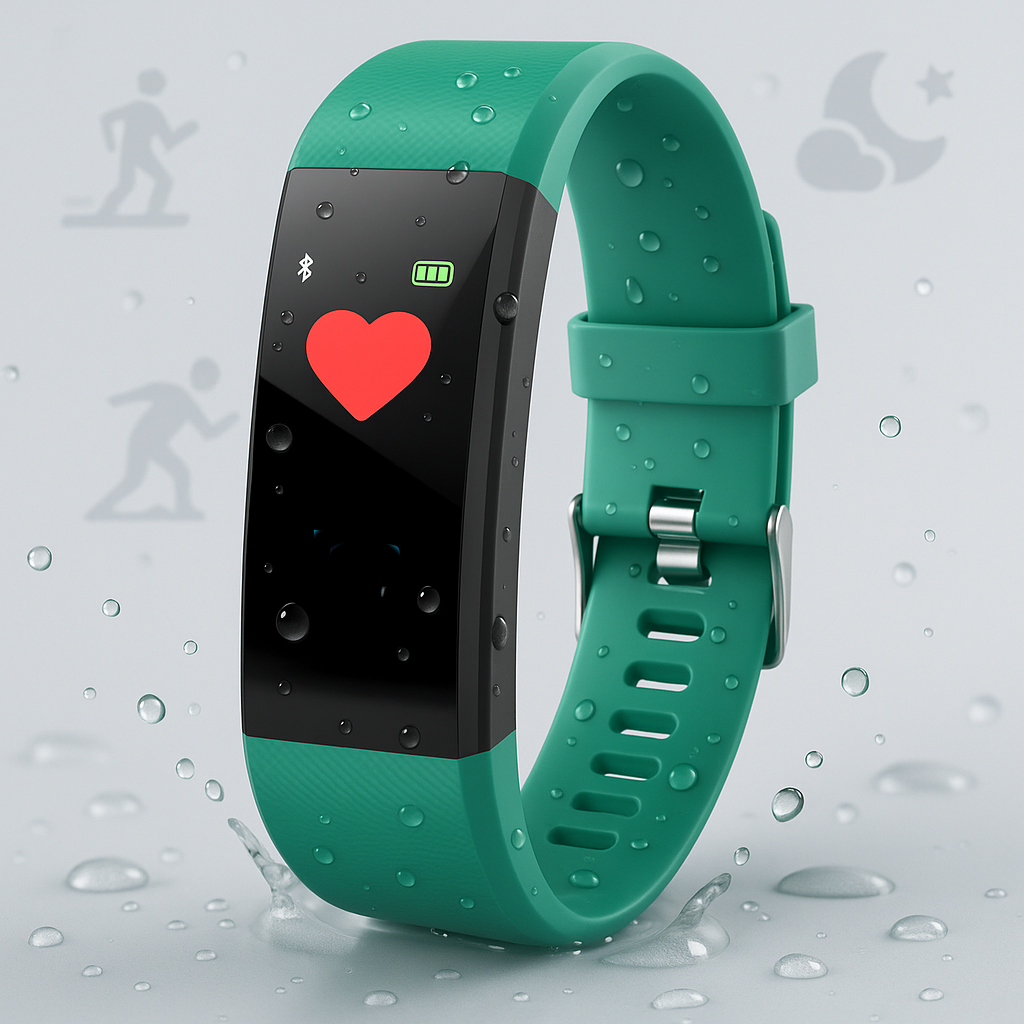Orologio fitness impermeabile monitor attività e battito cardiaco