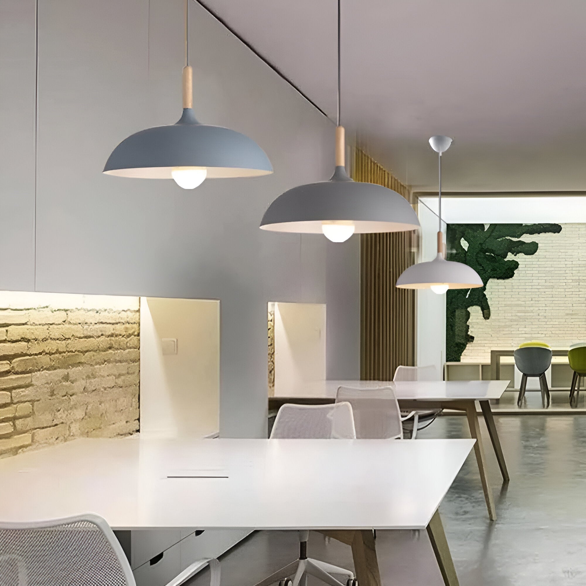 Refined warm Scandinavian wooden pendant lamp for home