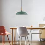 Refined warm Scandinavian wooden pendant lamp for home
