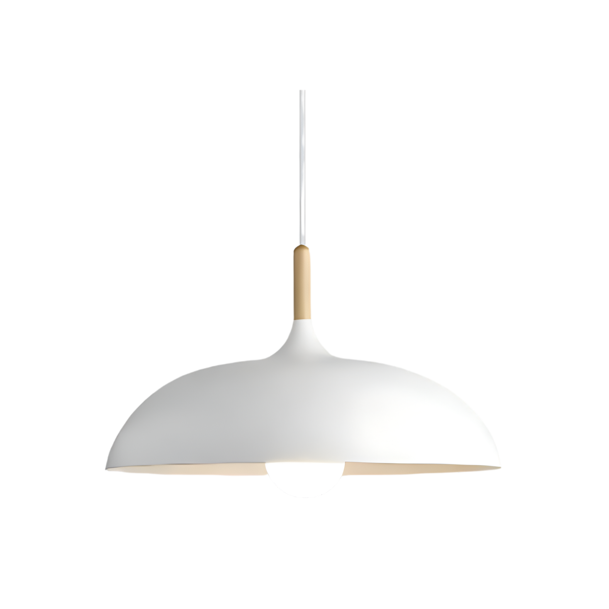 Lampada a sospensione in legno calda e raffinata in stile scandinavo per la casa