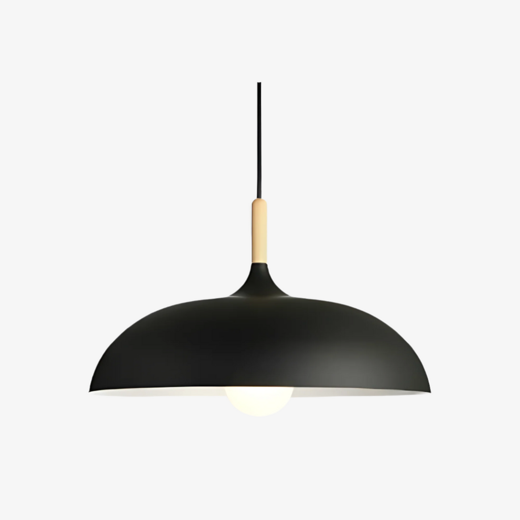 Lampada a sospensione in legno stile scandinavo illuminazione calda