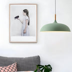Lampada a sospensione in legno stile scandinavo illuminazione calda