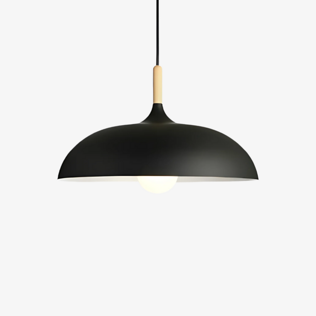 Lampada a sospensione in legno stile scandinavo illuminazione calda