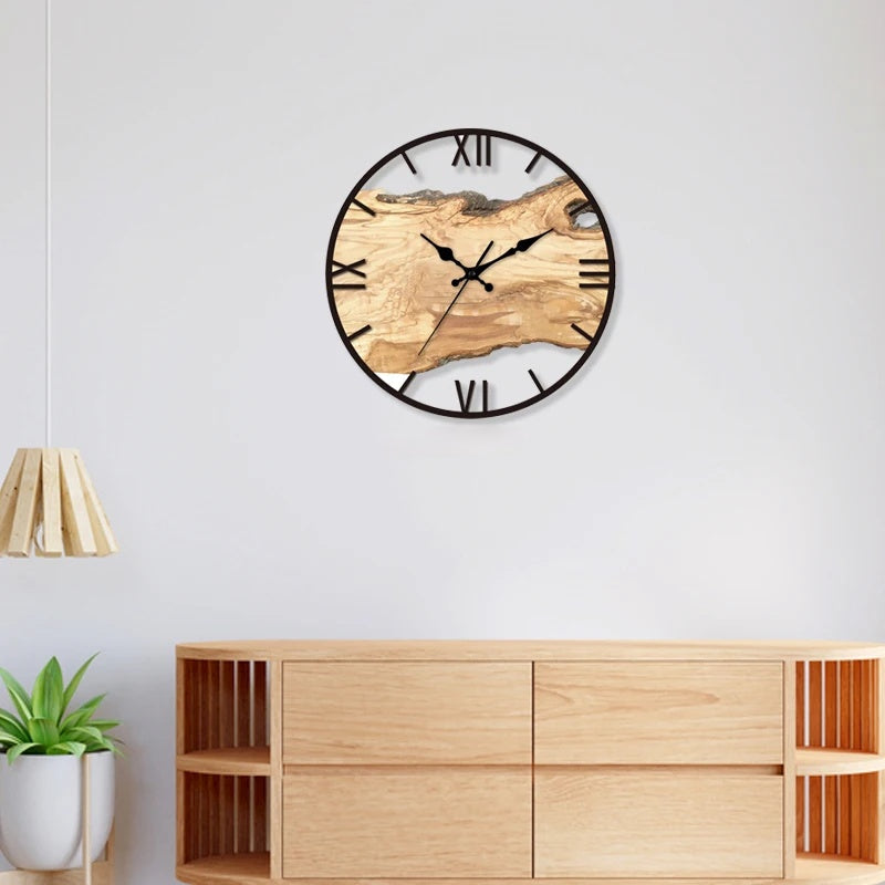 Orologio da parete trasparente per interni contemporanei e minimalisti