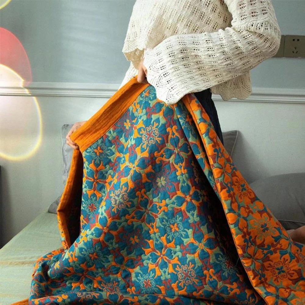 Sechsschichtige Heimdecke mit geometrischem Muster, weiche Oberfläche