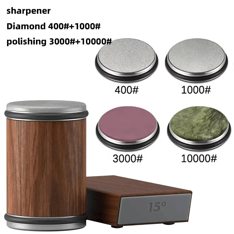 Advanced Knife Sharpener with Roller and Magnetic Set