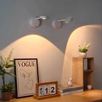 Easy-to-install LED wall lamp with motion sensor space-saving