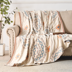 Relaksujący koc Boho dla osób śpiących głęboko